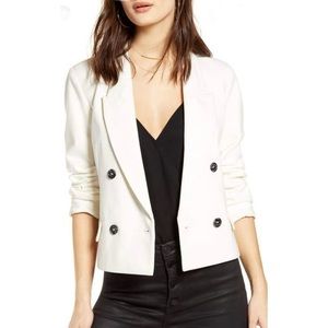 blank nyc crop ponte blazer